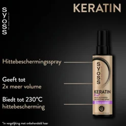 6x Syoss Keratin Heatprotection Spray 200 ml