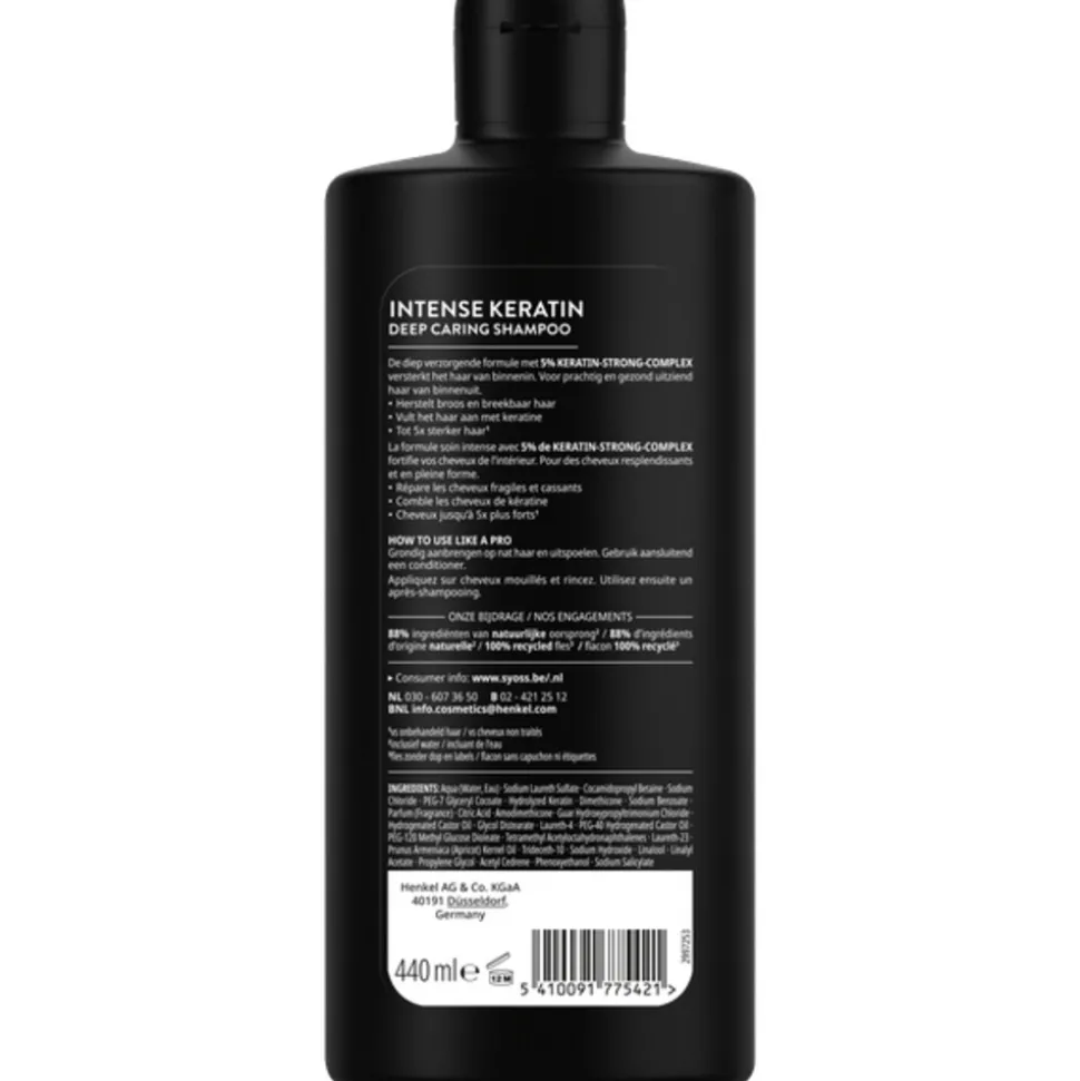6x Syoss Keratin Shampoo 440 ml