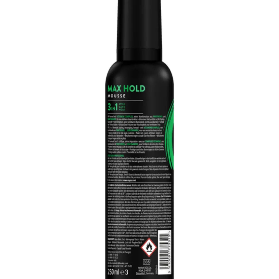 6x Syoss Max Hold Haarmousse 250 ml