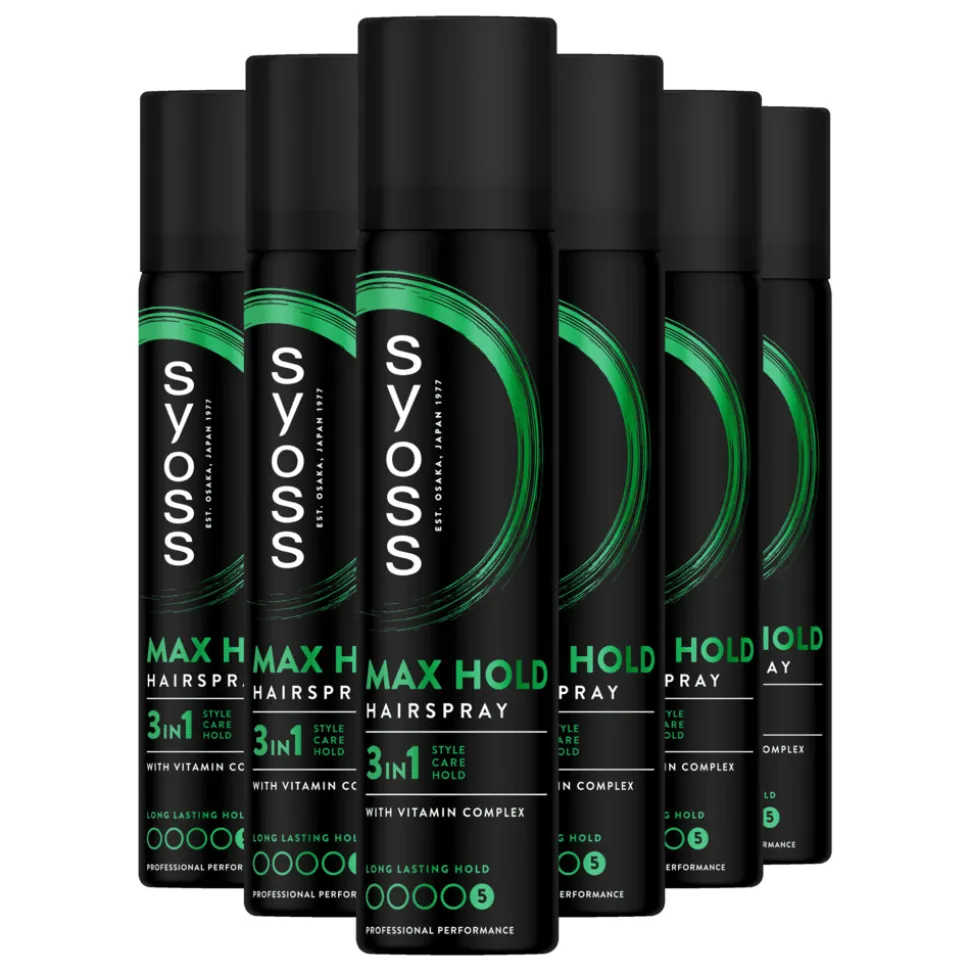 6x Syoss Max Hold Haarspray 300 ml