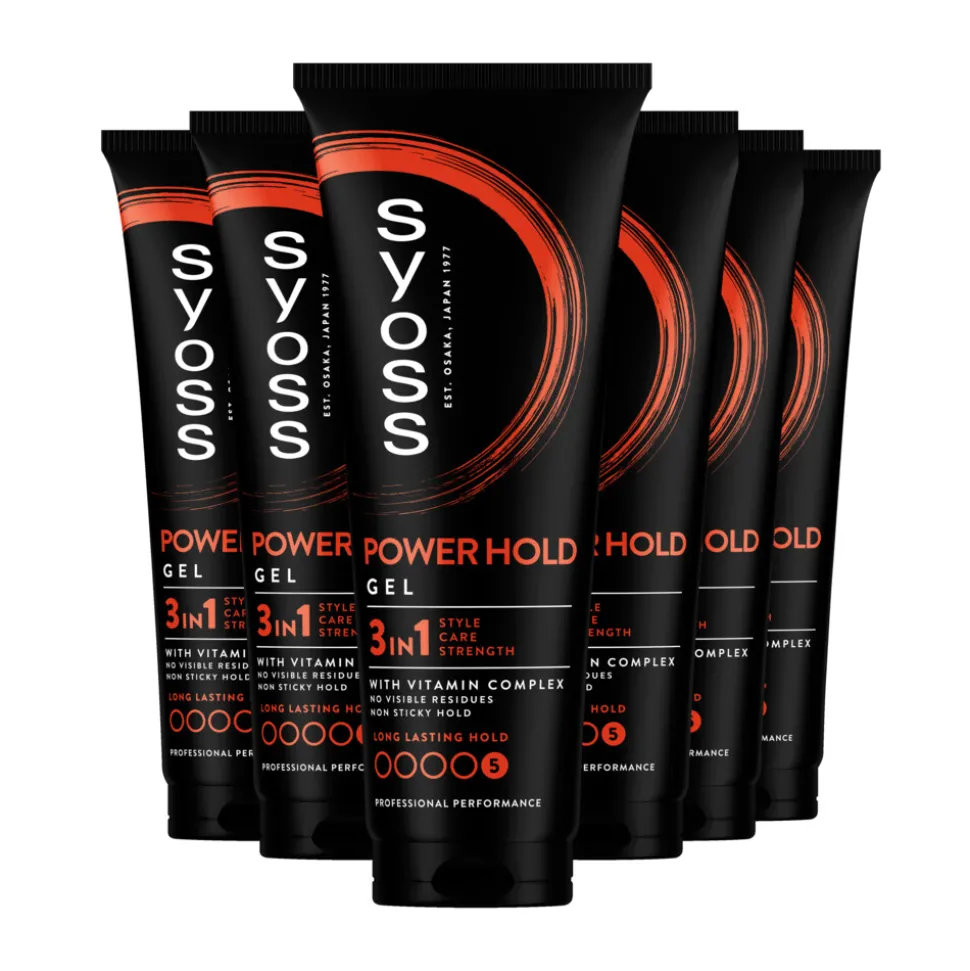 6x Syoss Power hold Haargel 250 ml