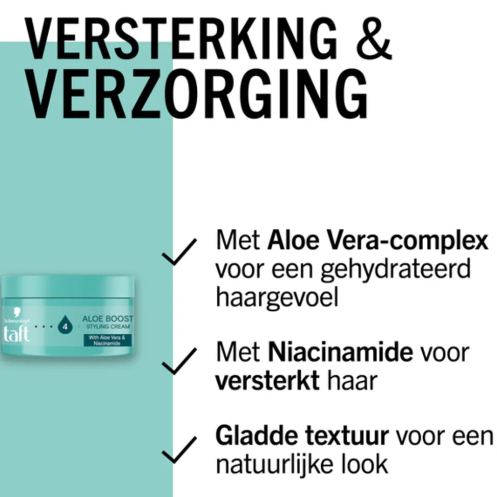 6x Taft Aloe Boost Haarcrème 100 ml