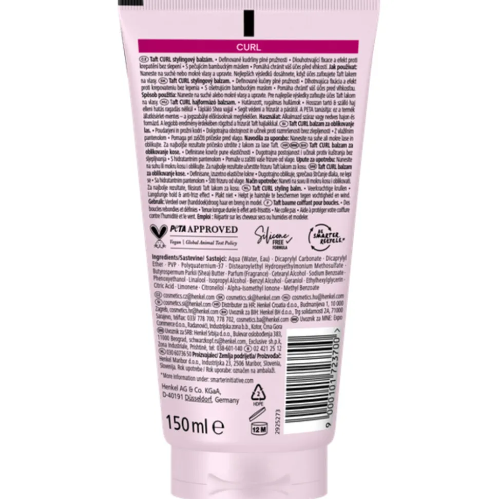 6x Taft Curl Styling Balm 150 ml