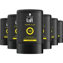 6x Taft Men Power Gel Super Glue Hold 14 300 ml