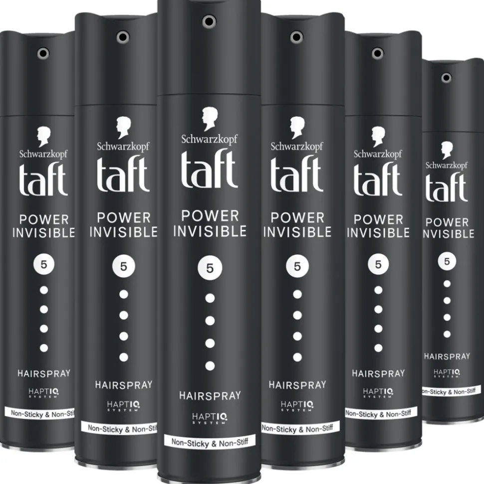 6x Taft Power Invisible Hairspray 250 ml