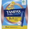 8x Tampax Pearl Compak Regular Tampons Met Inbrenghuls 18 stuks