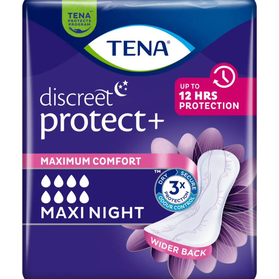 6x TENA Discreet Maxi Night 12 stuks