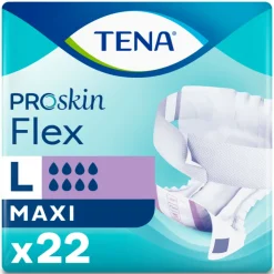 3x TENA Proskin Flex Maxi L 22 stuks