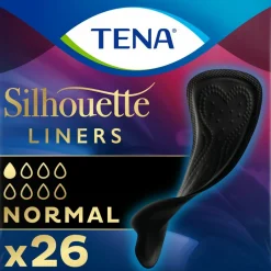 3x TENA Silhouette Pads Black Normal 26 stuks