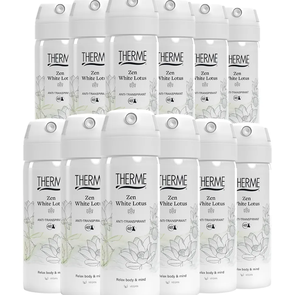 12x Therme Anti-Transpirant Zen White Lotus 50 ml