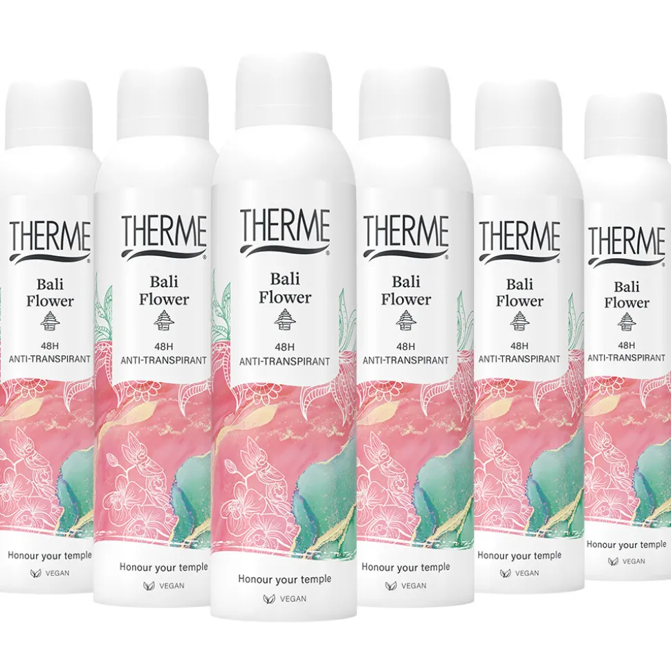 6x Therme Anti-Transpirant Bali Flower 150 ml