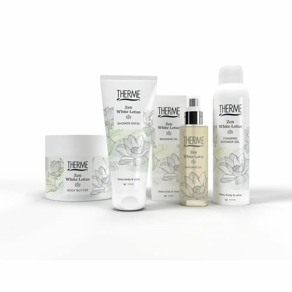 6x Therme Shower Gel Zen White Lotus 200 ml
