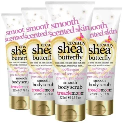 4x Treaclemoon Creamy Shea Butterfly Body Scrub 225 ml