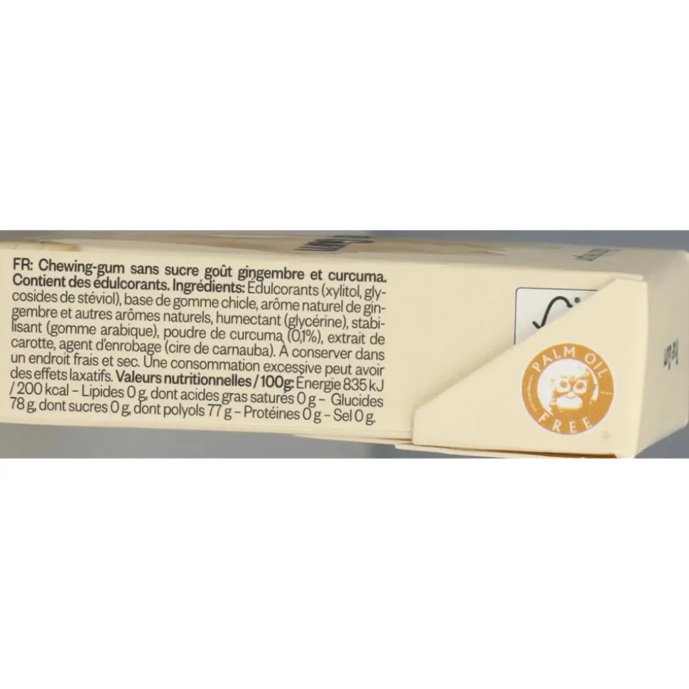 6x True Gum Ginger & Turmeric Sugarfree 21 gr