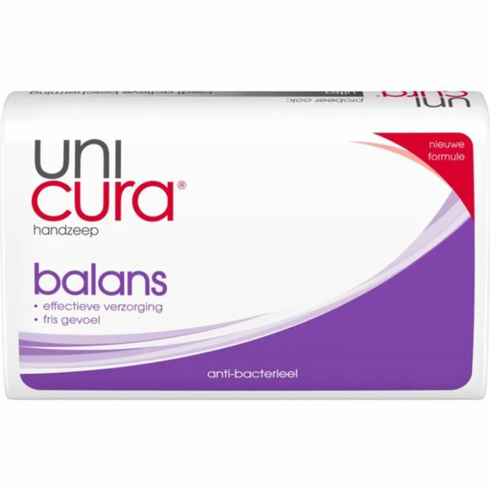 12x Unicura Tabletzeep Anti Bacterieel Balans 180 gr