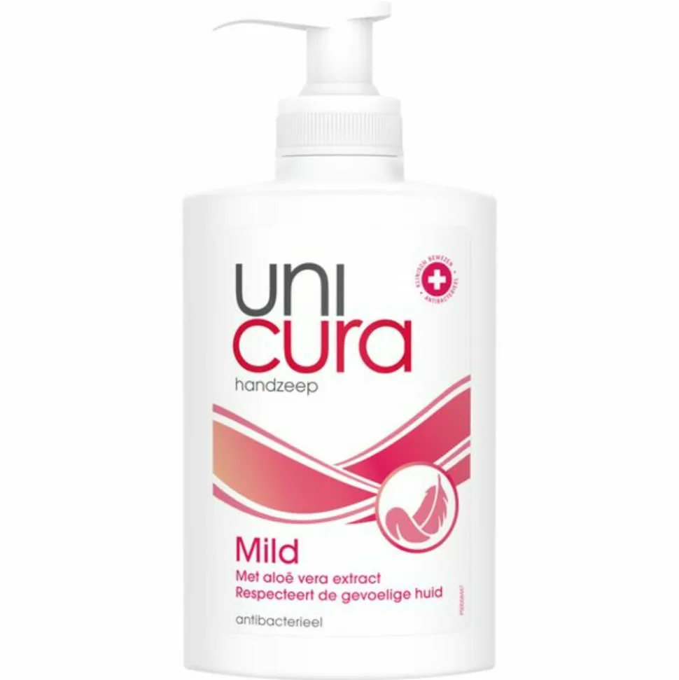 6x Unicura Vloeibare Handzeep Mild 250 ml