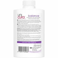 6x Unicura Vloeibare Handzeep Navulling Balans 250 ml
