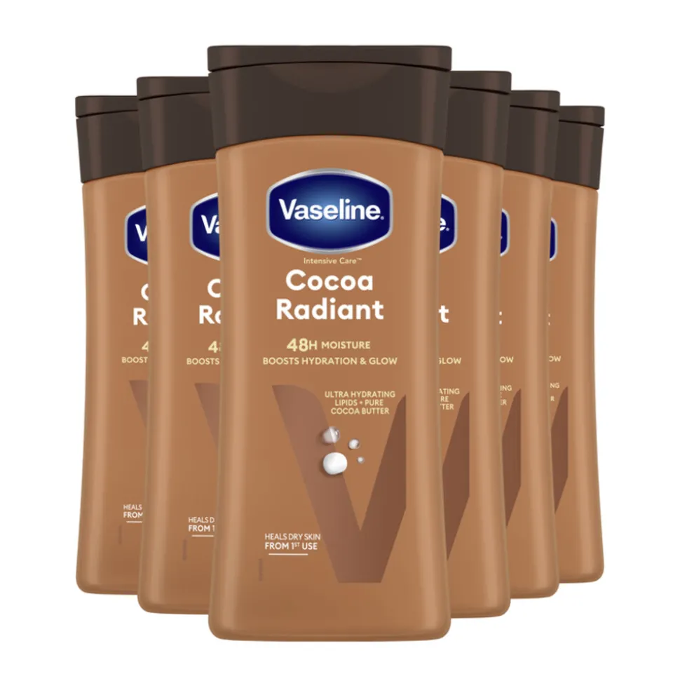 6x Vaseline Bodylotion Cocoa 200 ml