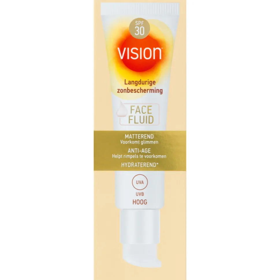 2x Vision Zonnebrand Face Fluid SPF 30 50 ml