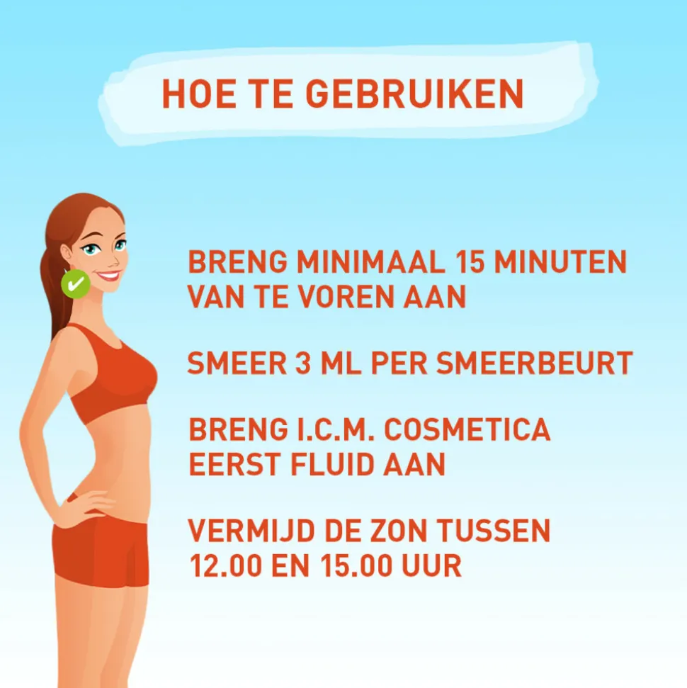 2x Vision Zonnebrand Face Fluid SPF 50+ 50 ml