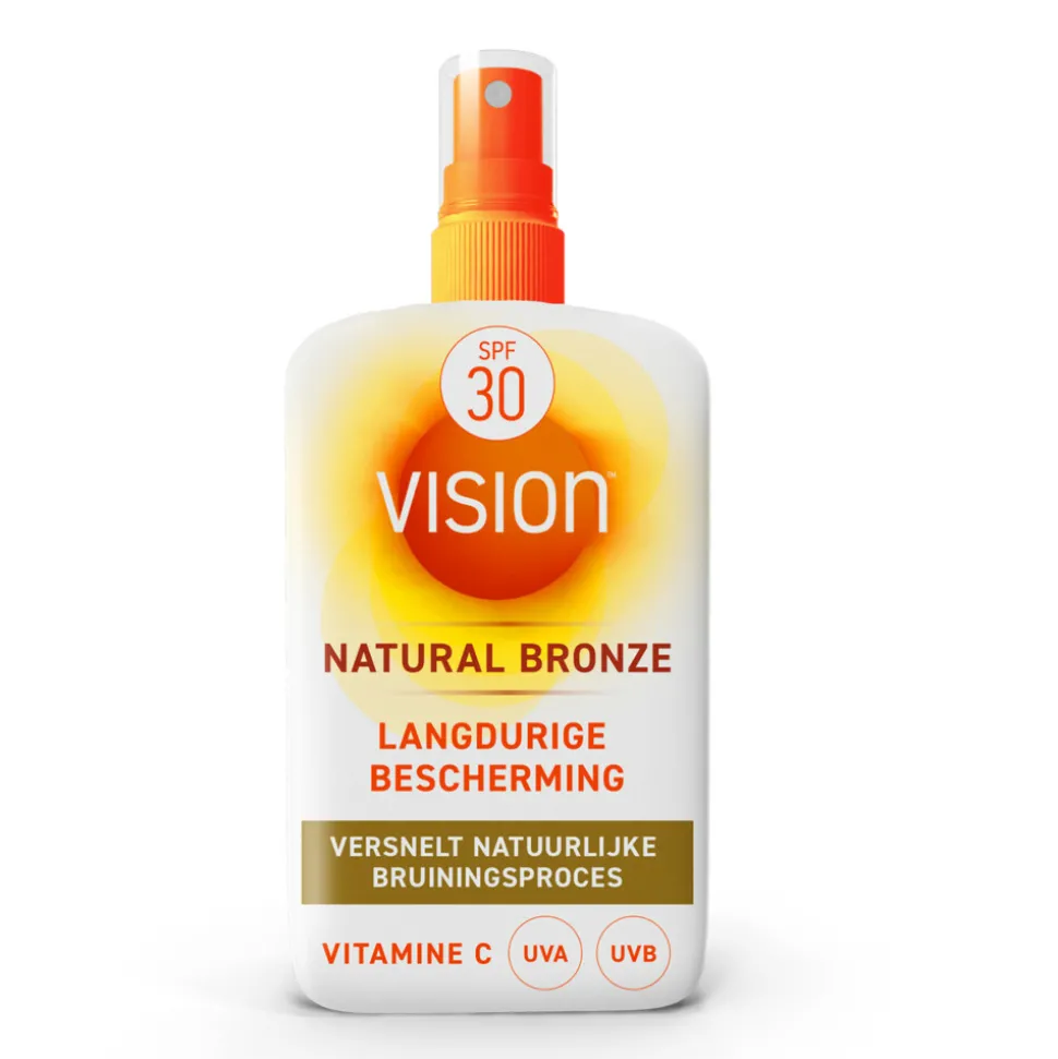 2x Vision Zonnebrand Natural Bronze SPF 30 185 ml