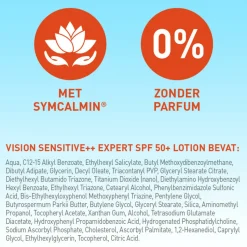 2x Vision Zonnebrand Sensitive SPF 50 185 ml