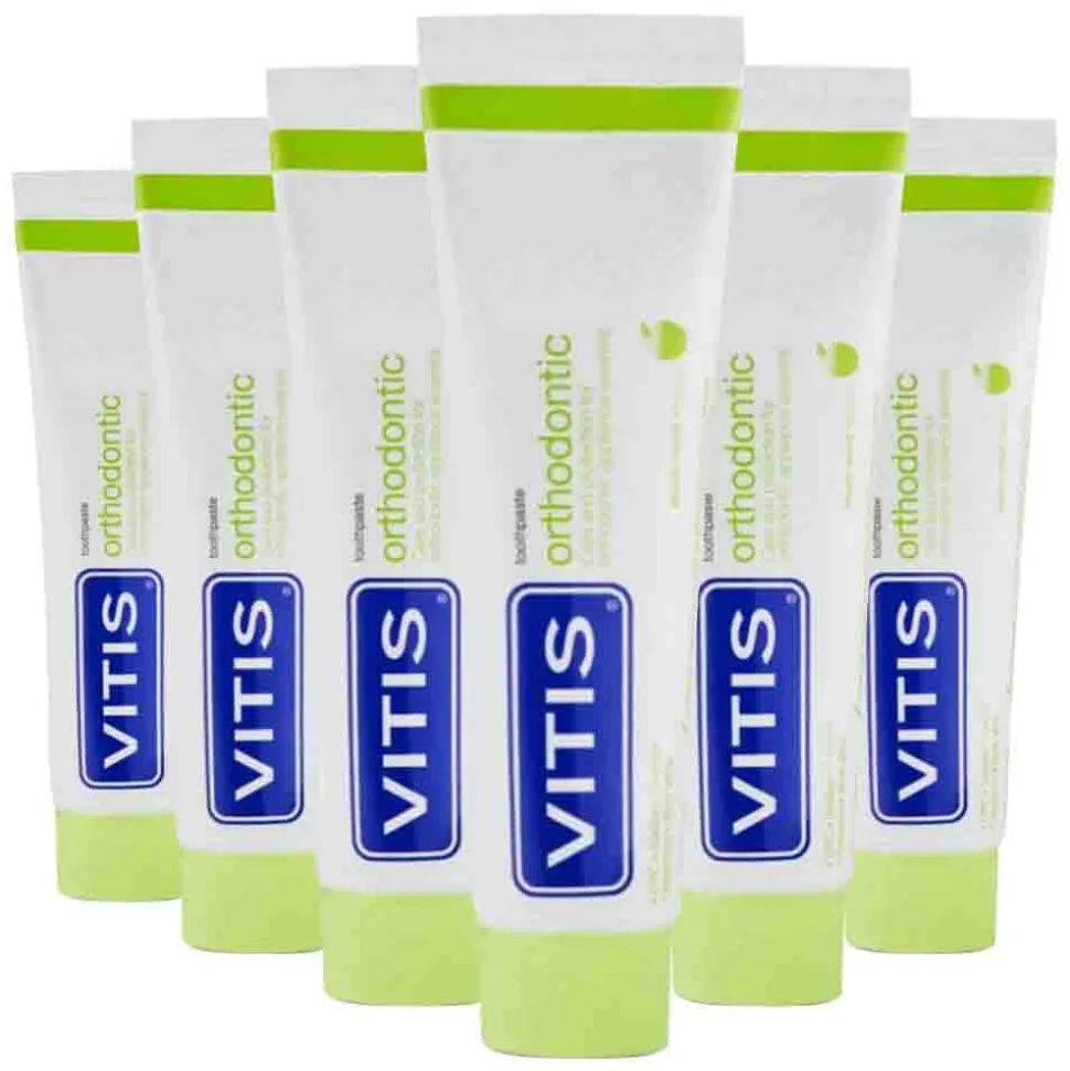 6x Vitis Tandpasta Orthodontic 75 ml