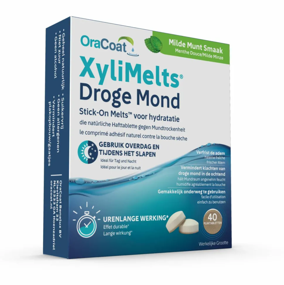 Xylimelts voor Droge Mond Milde Munt 40 stuks