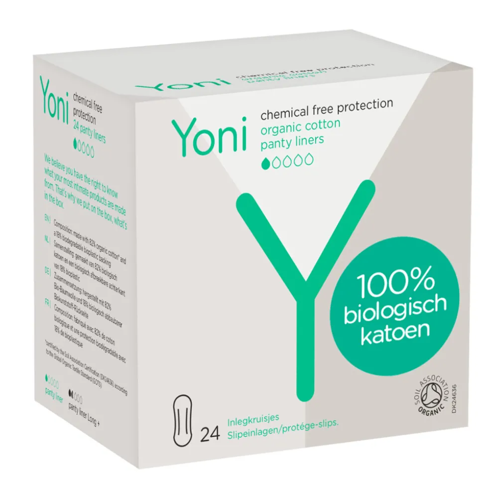 Yoni Biologisch Katoenen Inlegkruisjes Light 24 stuks