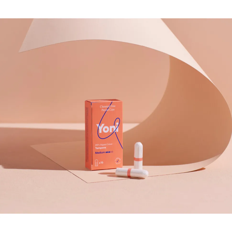 Yoni Biologisch Katoenen Tampons Medium 16 stuks