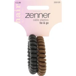 Zenner Cable Elastieken Bruin 2 stuks
