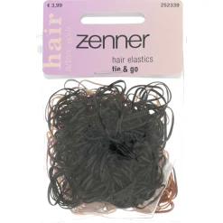 Zenner Elastieken Rubber in Etui Zwart en Bruin 500 stuks