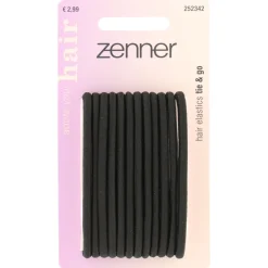 Zenner Elastieken Standaard Zwart 12 stuks